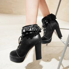 Harajuku Kawaii Gyaru Laceup Ankle Boots (6 Colors)