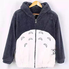 Harajuku My Neighbor Totoro Fluffy Zip Up Hoodie
