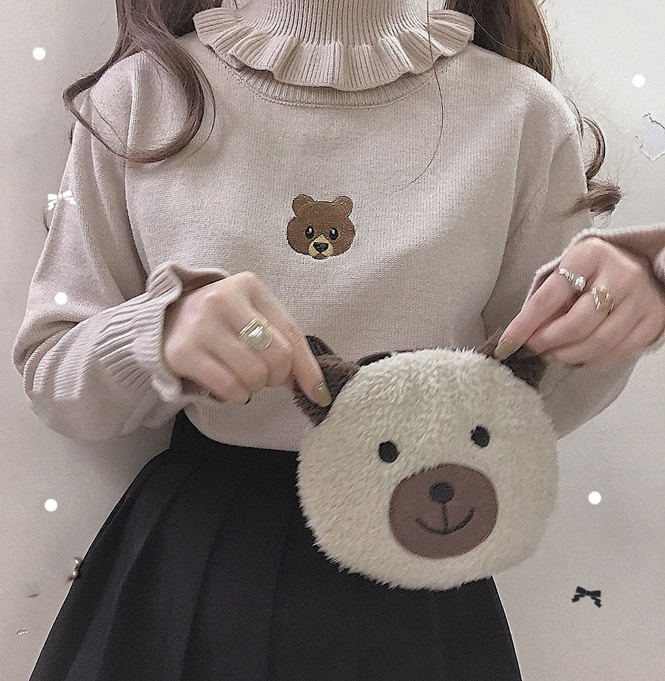 Plush Turtleneck Sweater