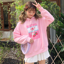 Harajuku Strawberry Milk Hoodie (Pink/Blue)