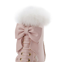 Harajuku Kawaii Gyaru Faux Fur Laceup Ankle Boots (6 Colors)
