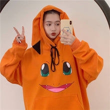 oversized orange charizard hoodie