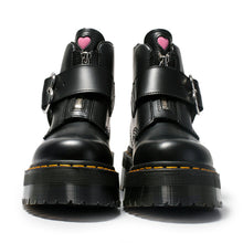 Harajuku Kawaii Heart Buckle Combat Boots