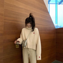 Harajuku Korean Style Heart Knit Sweater (3 Colors)