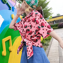 Harajuku Strawberry Button Up Shirt