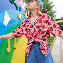 Harajuku Strawberry Button Up Shirt