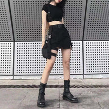 korean street style leg harness belt bag