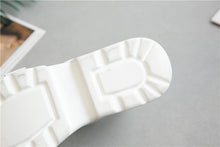 Harajuku Korean Chunky Platform Sandals (Black/White)