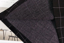 Korean Style Checkered Black Cami Dress