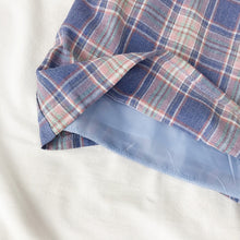 Korean Style Plaid Camisole Dress (Purple/Green)