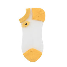 Korean Style Daisy Flower Transparent Socks (5 Colors)