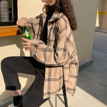 Harajuku Autumn Plaid Button Up Shirt