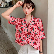 Harajuku Strawberry Button Up Shirt