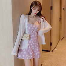 Harajuku Korean Style Floral Sundress (Pink)
