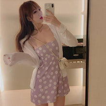 Harajuku Korean Style Floral Sundress (Pink)