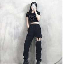 blackpink lisa cargo pants black