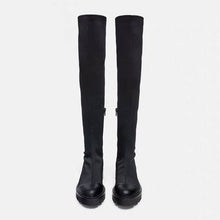 Harajuku Chunky Sole Long Nylon Boots