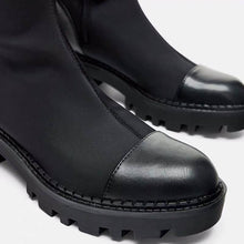 Harajuku Chunky Sole Long Nylon Boots
