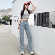 Harajuku Pocket Cutout Straight Leg Jeans