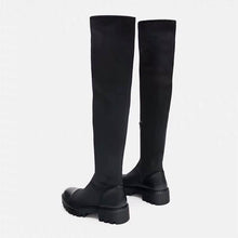 Harajuku Chunky Sole Long Nylon Boots