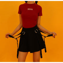 Harajuku Yami Kawaii Fashion Gothic Suspender Mini Skirt