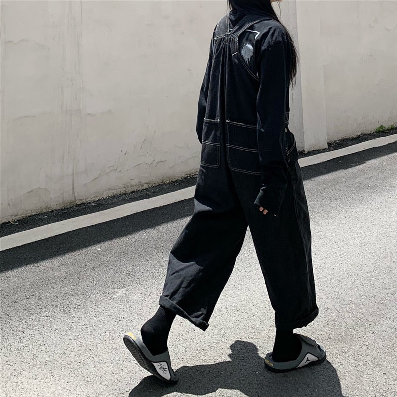 Korean Ulzzang Streetstyle Oversized Denim Overalls – The