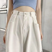 Harajuku Korean Style Adjustable Waist Wide Leg Jeans