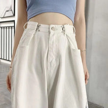 Harajuku Korean Style Adjustable Waist Wide Leg Jeans