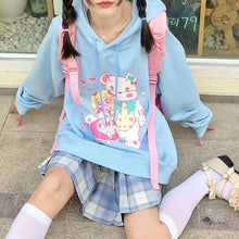 Harajuku Kawaii Fashion Sugar Bear Pastel Hoodie