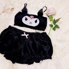 black kuromi pjs set for women