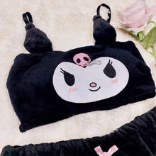 kuromi pajama set bra top