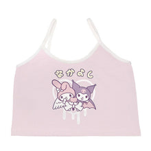 womens kawaii y2k my melody and kuromi crop top pink