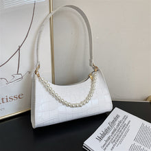 Coquette Korean Fashion Y2K Baguette Bag with Pearl Chain