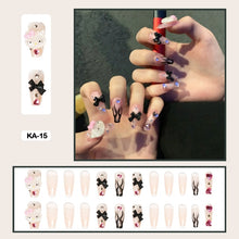 japanese gyaru 3d hello kitty press on nail set