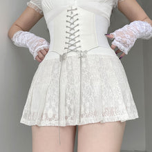 Harajuku Kawaii Fashion Corset Belt Lace Skirt Set