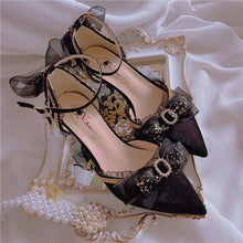 Korean Fashion Coquette Lace Kitten Heels