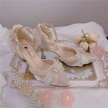 Korean Fashion Coquette Lace Kitten Heels