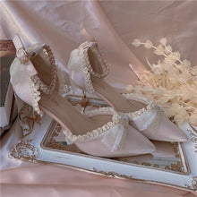 Korean Fashion Coquette Lace Kitten Heels