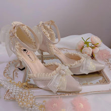 Korean Fashion Coquette Lace Kitten Heels