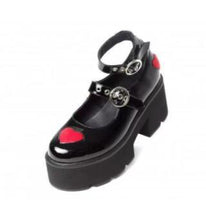 Harajuku Kawaii Fashion Y2K Lolita Heart Platform Mary Jane Shoes