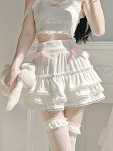 Harajuku Kawaii Fashion Coquette Aesthetic Ruffle Bloomer Style Skirt