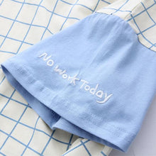 Harajuku Ulzzang Pastel Patchwork Sleeve Grid T-shirt