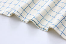 Harajuku Ulzzang Pastel Patchwork Sleeve Grid T-shirt