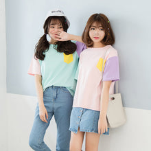 Harajuku Pastel Patchwork T-shirt