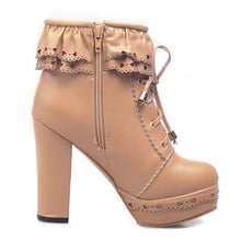 Harajuku Kawaii Gyaru Laceup Ankle Boots (6 Colors)