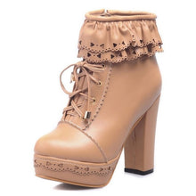 Harajuku Kawaii Gyaru Laceup Ankle Boots (6 Colors)