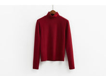 Essential Harajuku Heart Long Sleeve Turtleneck Sweater (10 Colors)