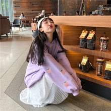 Strawberry Sleeves Forever Sweatshirt (White/Lavender)