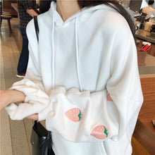 Strawberry Sleeves Forever Sweatshirt (White/Lavender)
