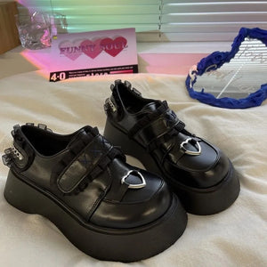Harajuku Kawaii Aesthetic Fashion Gothic Lolita Platform Loafers